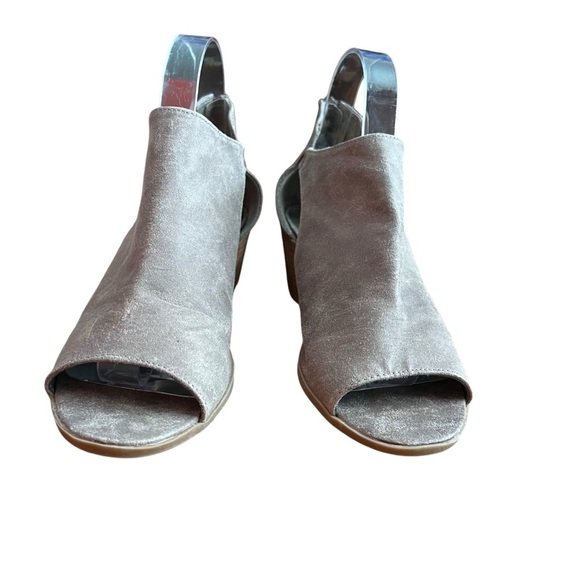 Carlos by Carlos Santana Della Ankle Boots Women's 9M Suede Heel Tan Zip Buckle - Picture 2 of 9